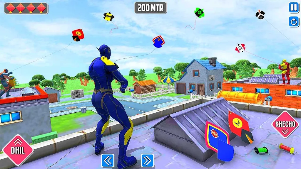 Superhero Kite Flying Games screenshot 2