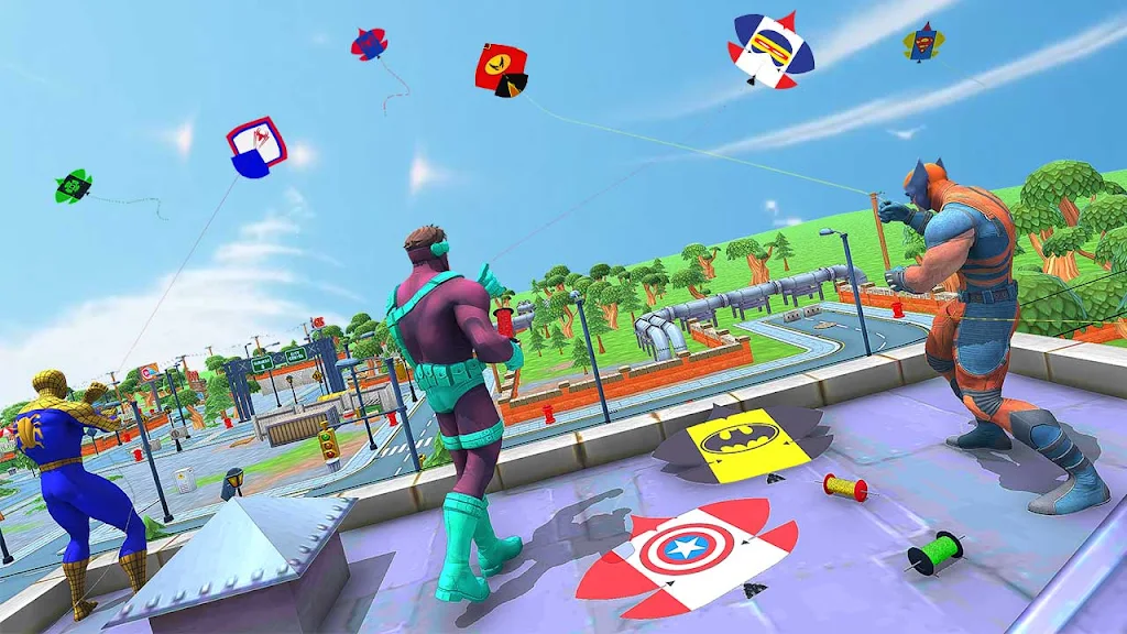 Superhero Kite Flying Games screenshot 1