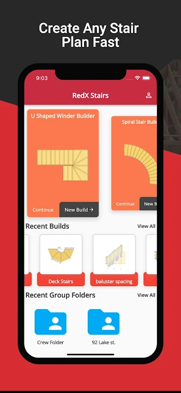 RedX Stairs - 3D Calculator screenshot 1