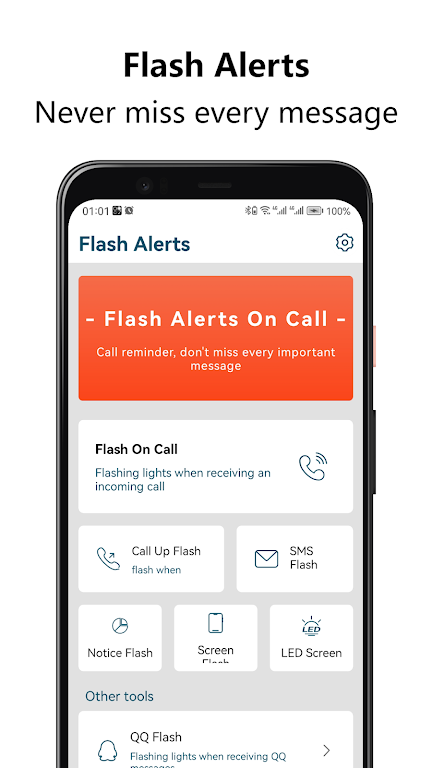 Flash Alerts on Call - SMS來電閃光 screenshot 1