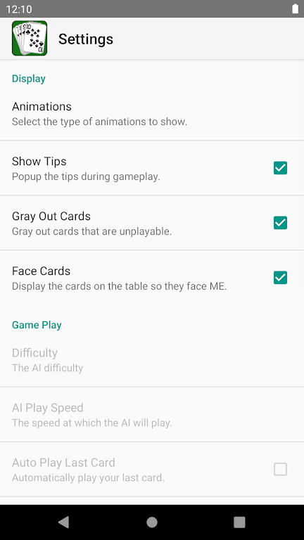 Ten (Card Game) screenshot 3