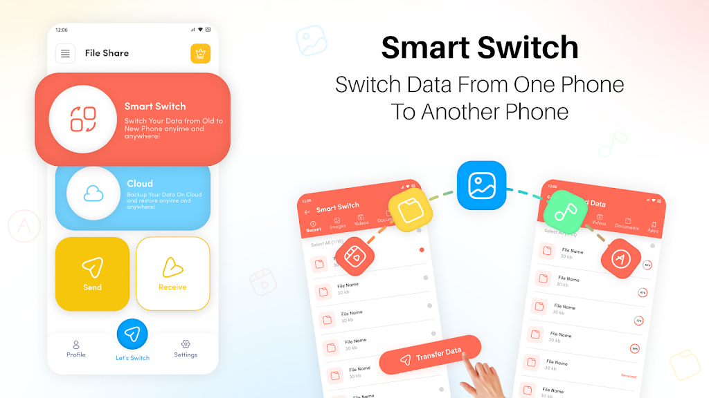 Data Transfer: Contact Backup screenshot 1