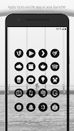 Dark Void - Black Circle Icons screenshot 4