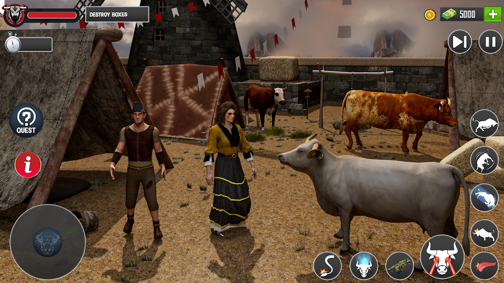 Scary Cow Wild Animal Rampage screenshot 4