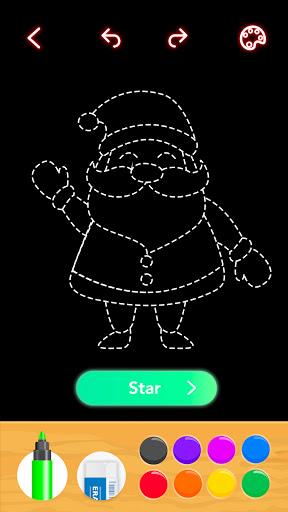 Draw Glow Christmas 2023 screenshot 4