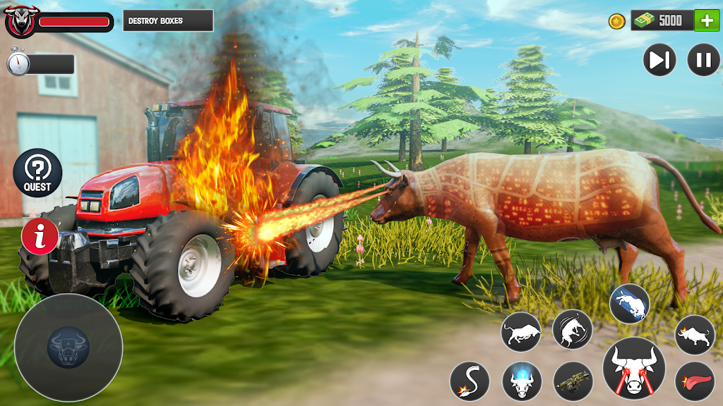 Scary Cow Wild Animal Rampage screenshot 3