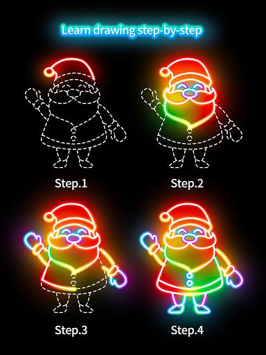 Draw Glow Christmas 2023 screenshot 10