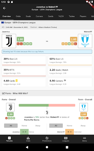 FootyStats screenshot 3