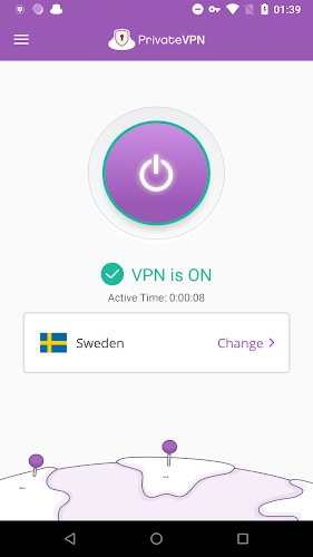 PrivateVPN screenshot 2