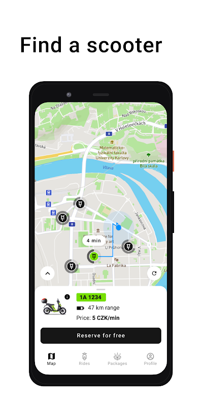 BeRider: scooter sharing screenshot 1