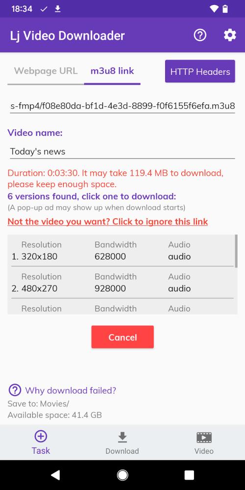 Lj Video Downloader screenshot 4