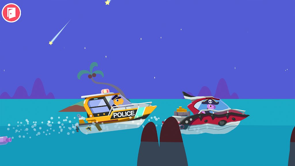 Dinosaur Police Car kids Games screenshot 4