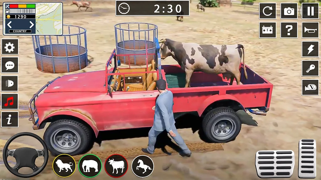 Animal transport truck games screenshot 2