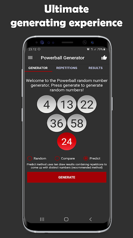 Powerball Generator screenshot 1