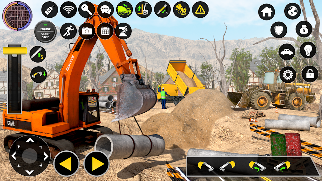 Construction Excavator Game 3D screenshot 1