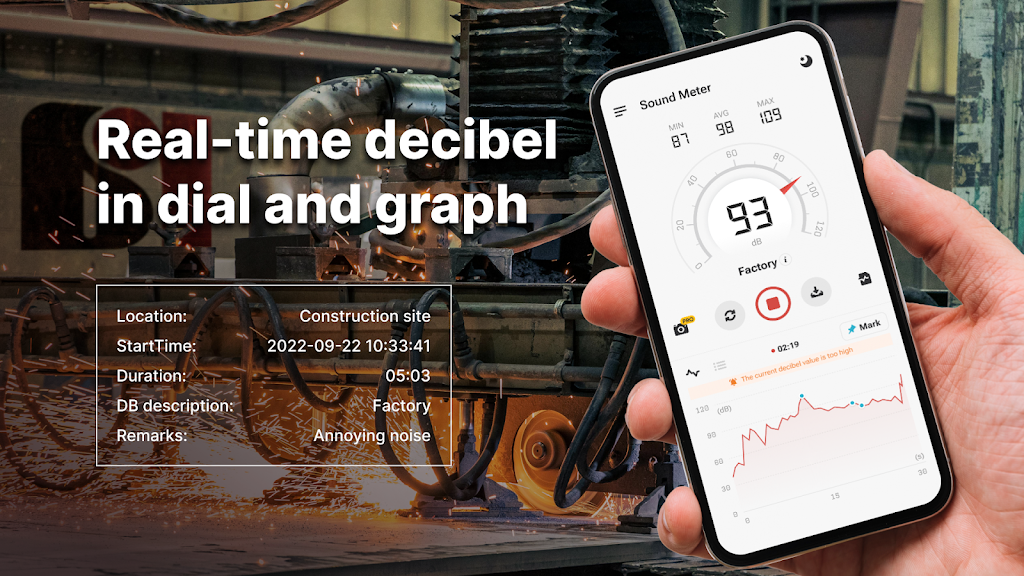 Sound Meter & Noise Detector screenshot 1