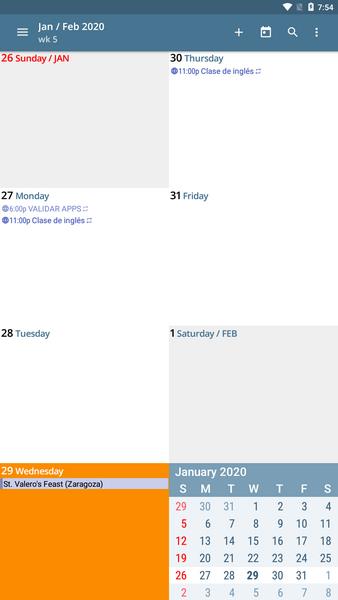 aCalendar screenshot 4