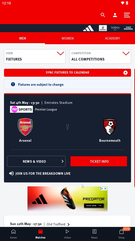 Arsenal screenshot 2