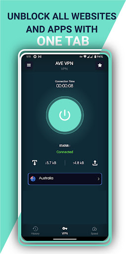 AVE:Low ping vpn & speed test screenshot 3