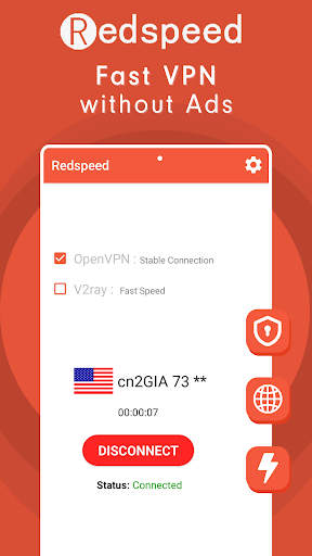 Redspeed VPN Easy Low Ping VPN screenshot 1