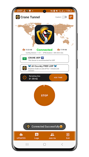 Crane Tunnel VPN screenshot 1