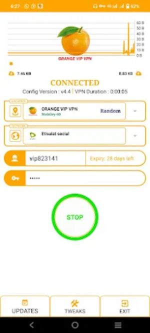 ORANGE VIP VPN PRO screenshot 2