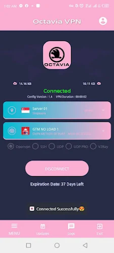 Octavia VPN Pro screenshot 3