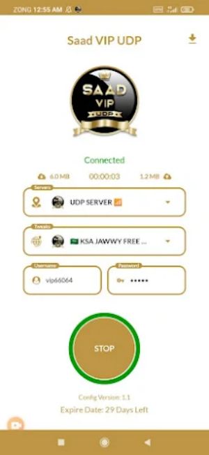 SAAD VIP UDP - Fast, Safe VPN screenshot 3