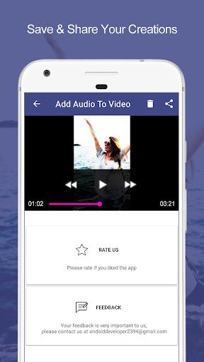Add Audio to Video : Audio Video Mixer screenshot 1