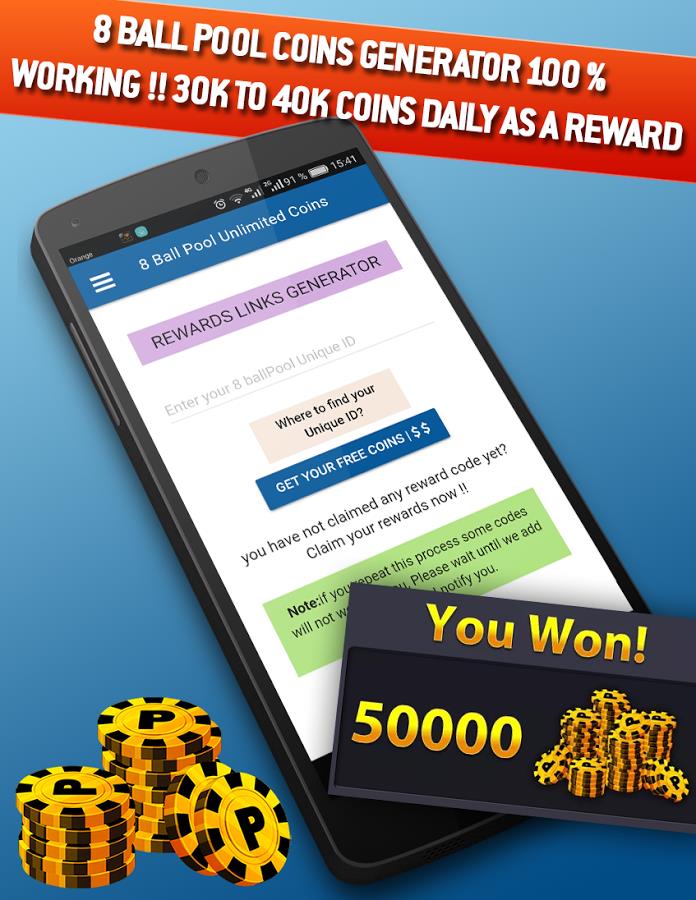 8Ball Pool free coins & cash rewards screenshot 2