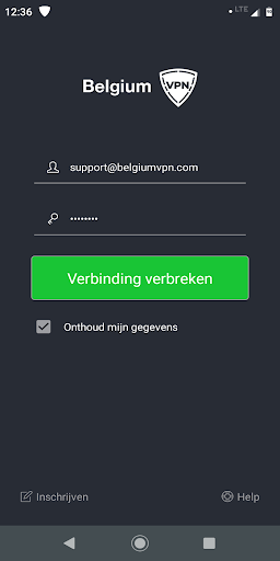 Belgium VPN screenshot 1