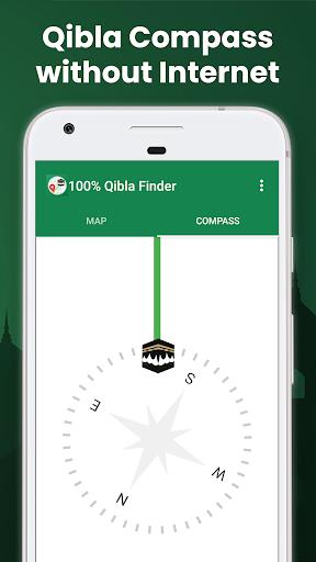 100% Qibla Finder screenshot 1