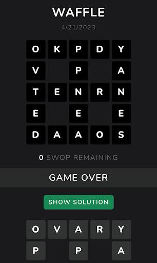 Waffle : Unlimited word game screenshot 4