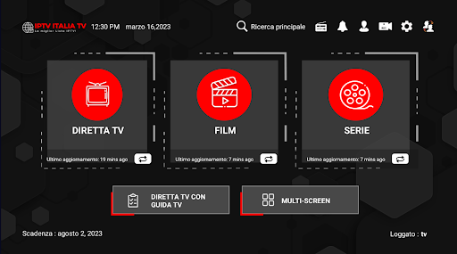 IPTV ITALIA TV + VPN Integrata screenshot 1