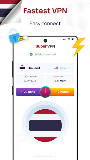 Thailand VPN: Get Thailand IP screenshot 1