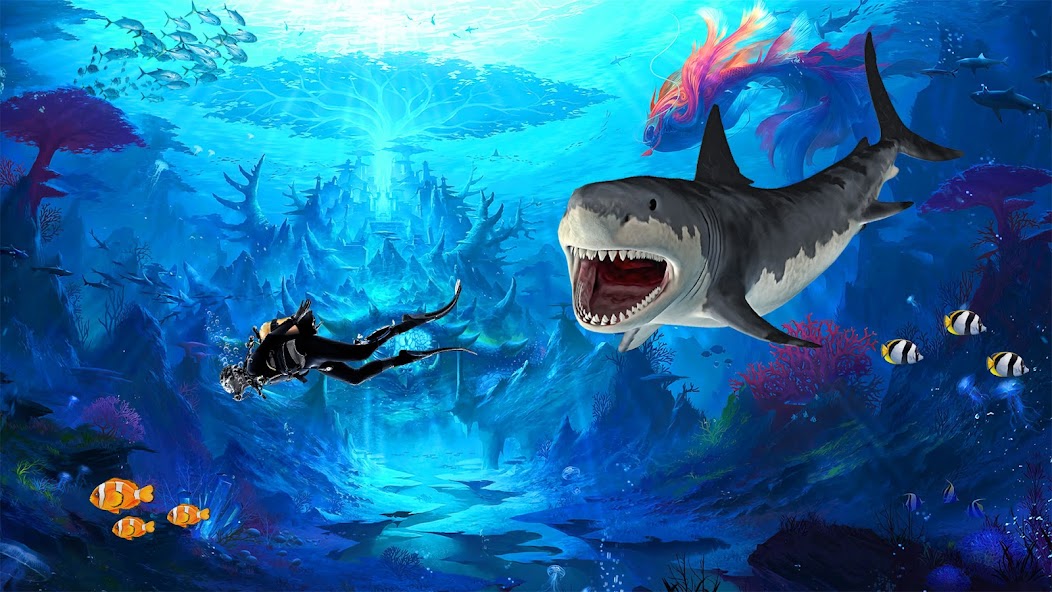 Angry Shark Games: Game 2024 Mod screenshot 4