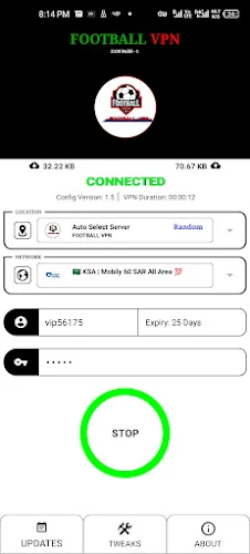 Football Vpn screenshot 2