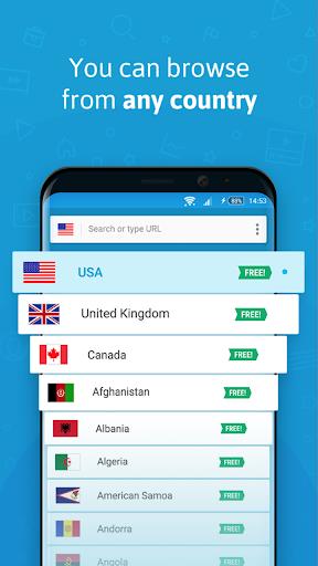 Hola Free VPN screenshot 1