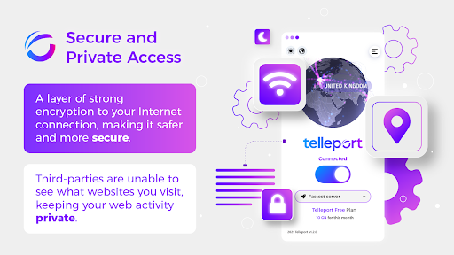 Telleport - VPN Secure Network screenshot 2