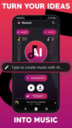 MusicAI - AI Music Generator screenshot 1