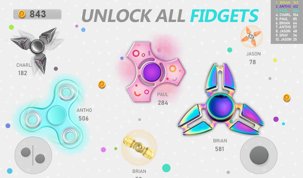 Realtime Fidget Spinner Games Mod screenshot 4