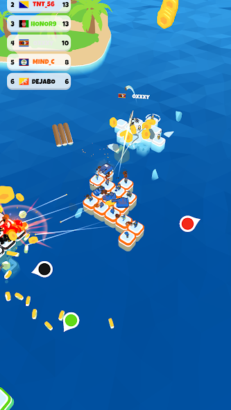 Raft Craft: Ocean War Mod screenshot 2