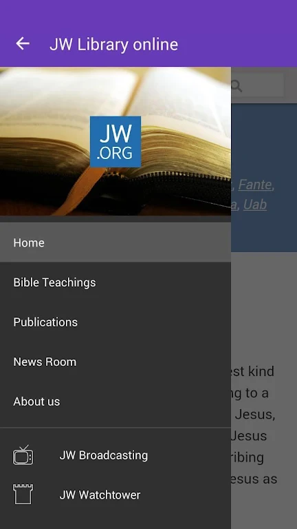 JW Library online screenshot 1