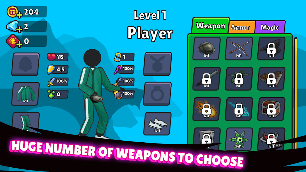 Archers Heroes Stickman's War Mod screenshot 4