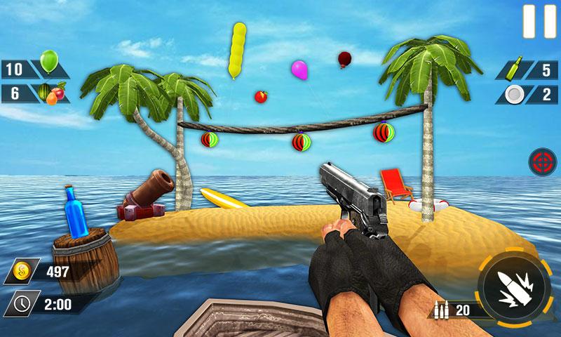 Bottle Gun Shooter Game Mod screenshot 4