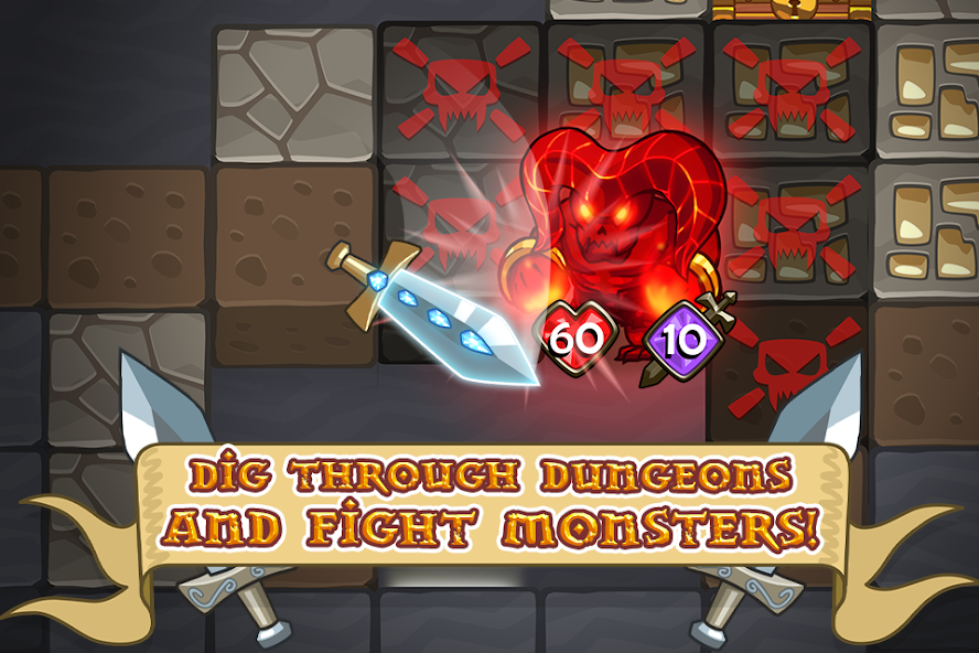 Mine Quest: Battle Dungeon RPG Mod screenshot 3