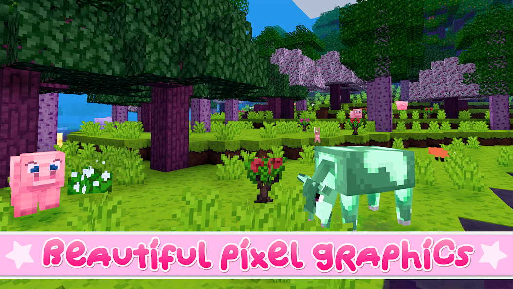 Kawaii World - Craft and Build Mod screenshot 4