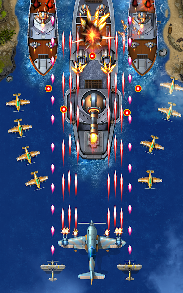 1941 AirAttack: Airplane Games Mod screenshot 1