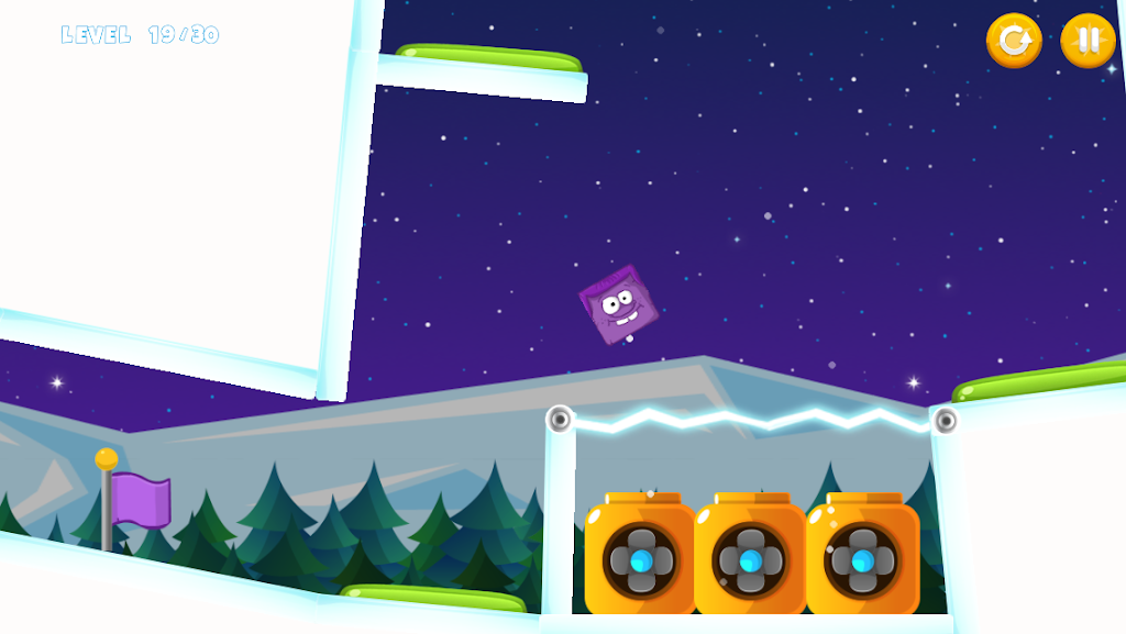 Icy Purple Head - Super Slide Dash screenshot 1