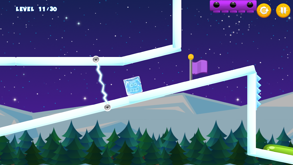 Icy Purple Head - Super Slide Dash screenshot 4